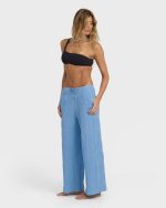 Laura Elastic Waist Pants - Blue Drift - Image 5