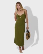 Date Palm Crossbody Mini Straw Tote - Tan - Image 2
