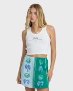 Wave Washed Printed Skirt - Pool Blue - Image 2