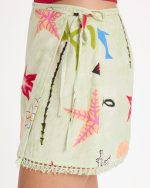 Lottie Hall Woven Mini Skirt - Sunny Lime - Image 2