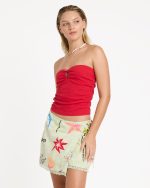 Lottie Hall Woven Mini Skirt - Sunny Lime - Image 5