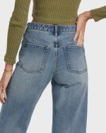 Free Fall High-Waist Denim Flare Pants - Atlantic Deep - Image 7