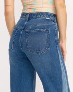 Free Fall High-Waist Denim Flare Pants - Middle Broken Blue - Image 6