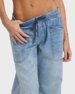 Zonte Elastic Waist Jeans - Shaded Wash - Image 6