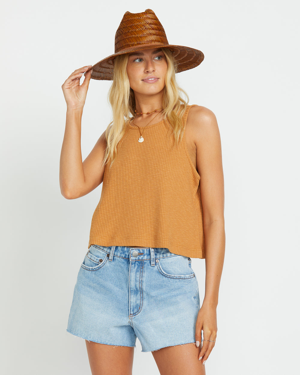 24B201501_BFCW_OM-F.jpg High Tides Denim Shorts - Surf Spray - Image 1