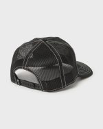 Peaked Trucker Hat - Black - Image 2