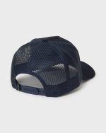 Peaked Trucker Hat - Navy - Image 2