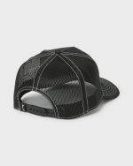 Skull Wave Hi Trucker Hat - Black - Image 2