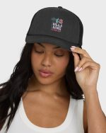 Floral Block Fl Trucker Hat - Black Pebble - Image 2