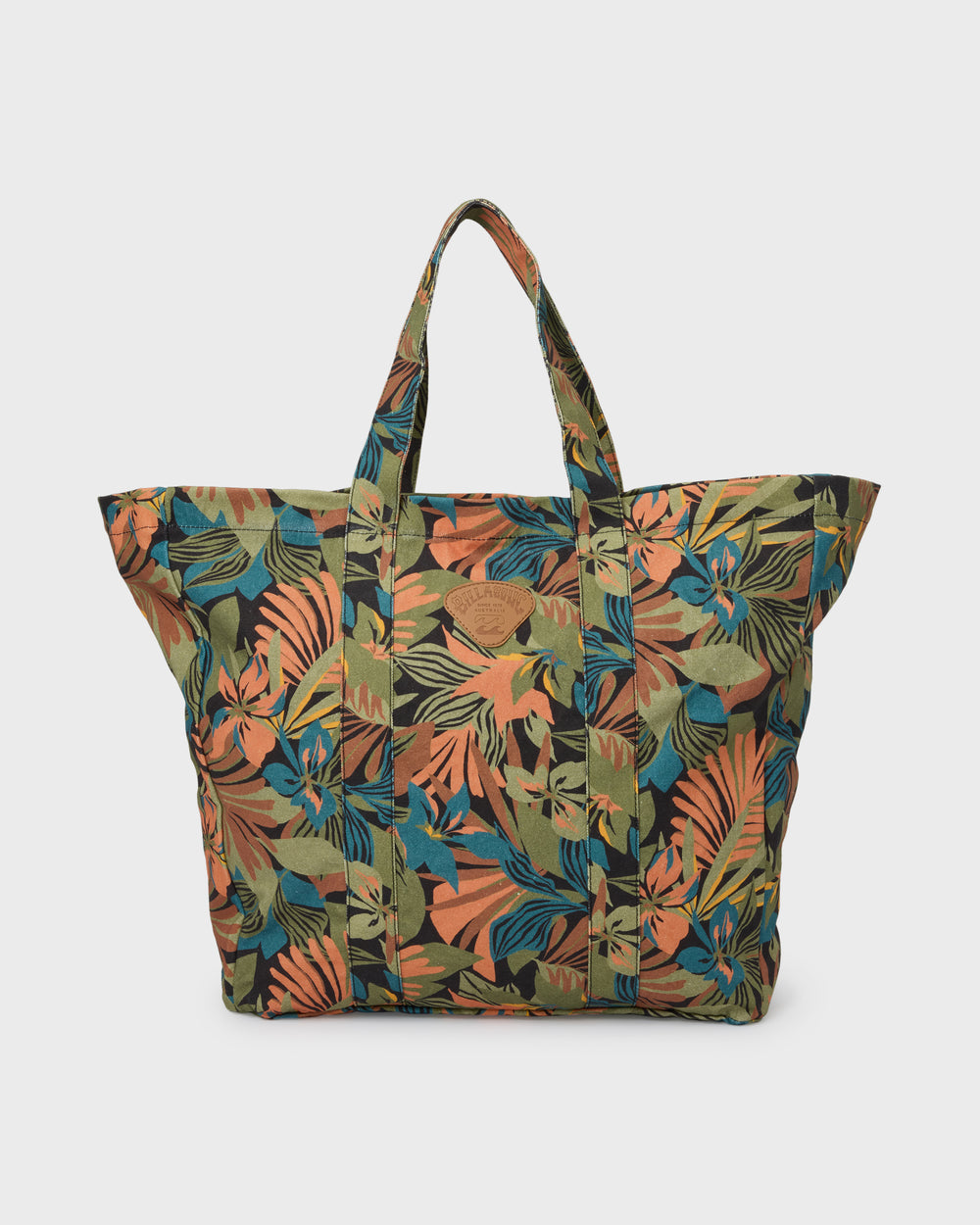 24E651503_BLM1_FL-F.jpg Poppins Playa Zip Top Tote - Black Multi - Image 1