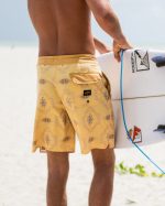 Good Times Lo Tide 18" Boardshorts - Dust Yellow - Image 4
