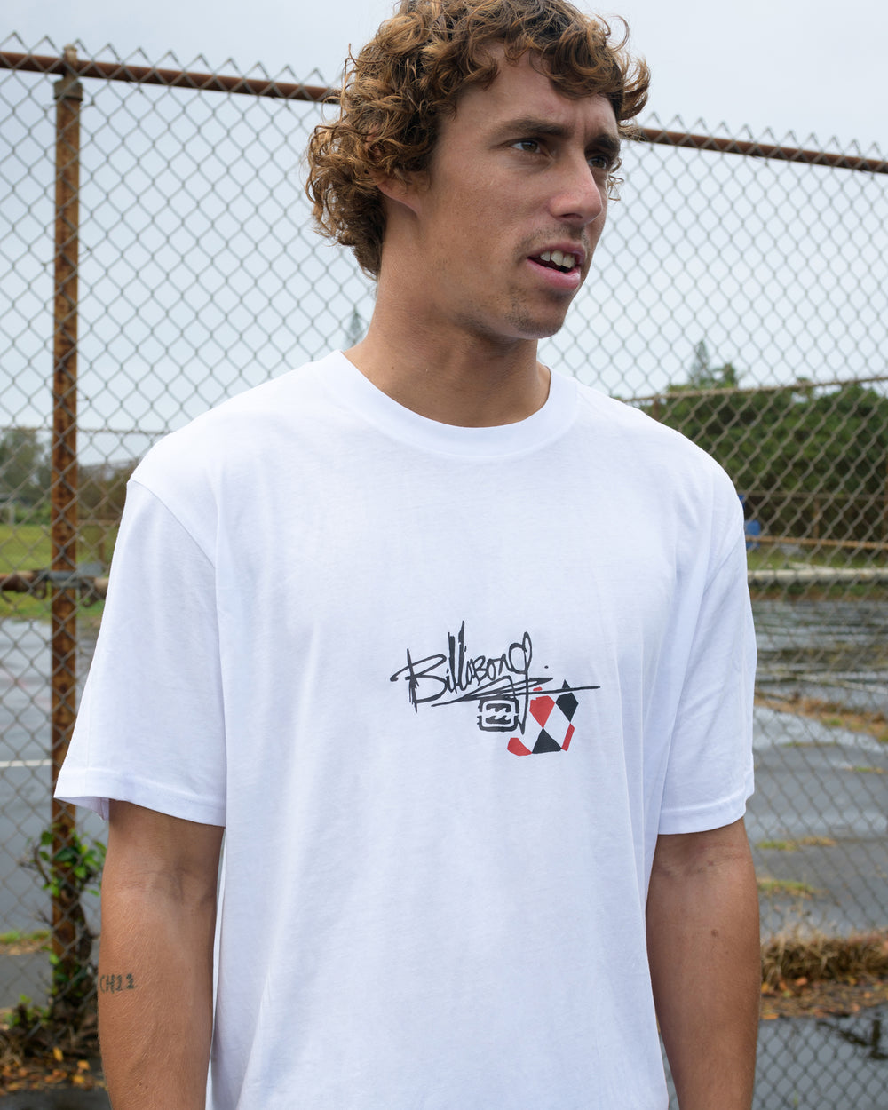 262_AI_PDP_2000x2500_ARGYLE_PREMIUM_SS_WHT_01.jpg A.I. Argyle Premium Short Sleeve T-Shirt - White - Image 1