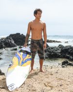 A.I. Rising Sun Pro 22" Boardshorts - Dark Olive - Image 5