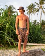 Good Times Lo Tide 17" Boardshorts - Rust - Image 2