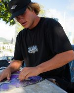 Barb OG Short Sleeve Knit T-Shirt - Black - Image 8