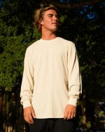 Essential Thermal Long Sleeve Knit Tee - Oatmeal - Image 3