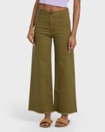 Free Fall High-Waist Twill Pants - Martini Olive - Image 7