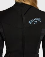 4/3mm Absolute Core Back Zip Full Wetsuit - Black - Image 7