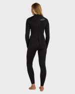 4/3mm Absolute Core Back Zip Full Wetsuit - Black - Image 2