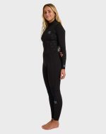 4/3mm Absolute Core Back Zip Full Wetsuit - Black - Image 3