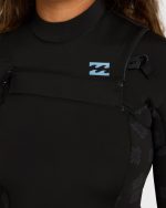 4/3mm Absolute Core Chest Zip Full Wetsuit - Black - Image 4