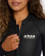 2mm Salty Dayz Long Sleeve Springsuit - Glideskin Black - Image 6