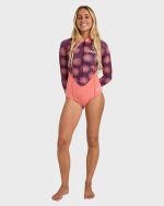 2mm Salty Dayz Long Sleeve Springsuit - Eggplant - Image 3