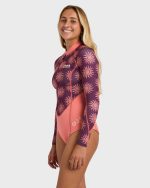2mm Salty Dayz Long Sleeve Springsuit - Eggplant - Image 4