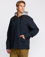 A/Div Barlow Hooded Jacket - Navy - Image 2