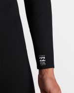 3/2mm Foil GBS Back Zip Wetsuit - Black - Image 3