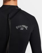 3/2mm Foil GBS Back Zip Wetsuit - Black - Image 2