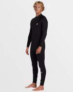 4/3mm Foil GBS Back Zip Wetsuit - Black - Image 3