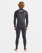 3/2mm Absolute Natural+ Upcycler Liquid Seal Chest Zip Wetsuit - Black - Image 10