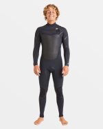 3/2mm Absolute Natural+ Upcycler Liquid Seal Chest Zip Wetsuit - Black