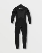 4/3mm Absolute Natural+ Upcycler Welded Chest Zip Wetsuit - Black - Image 2