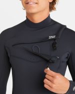 3/2mm Absolute Natural Upcycler GBS Chest Zip Wetsuit - Black - Image 3