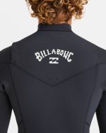 3/2mm Absolute Natural Upcycler GBS Chest Zip Wetsuit - Black - Image 4