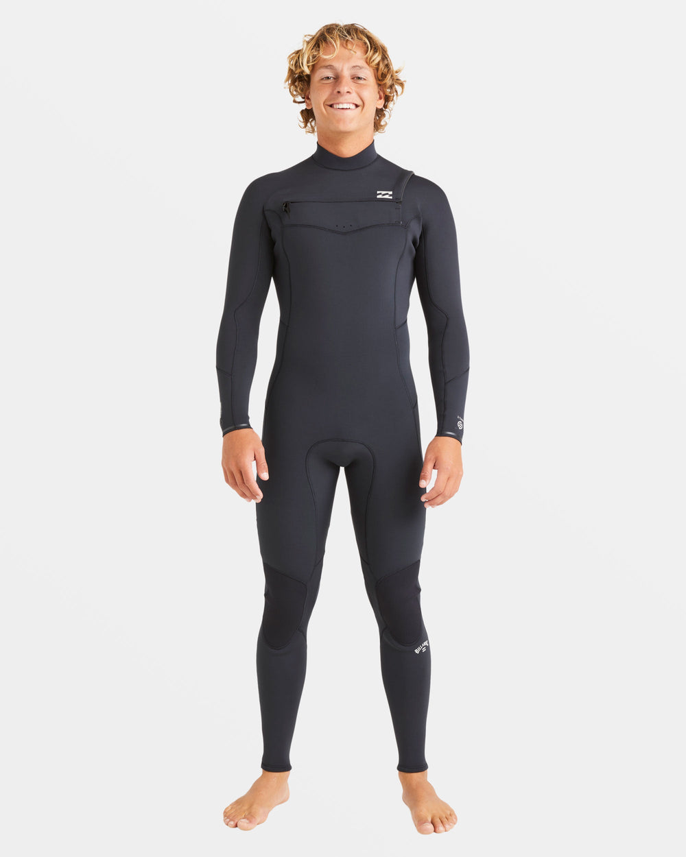 ABYW100257_BLK_OM-F_06a57a34-e007-495c-98d4-5abe67825a87.jpg 3/2mm Absolute Natural Upcycler GBS Chest Zip Wetsuit - Black - Image 1
