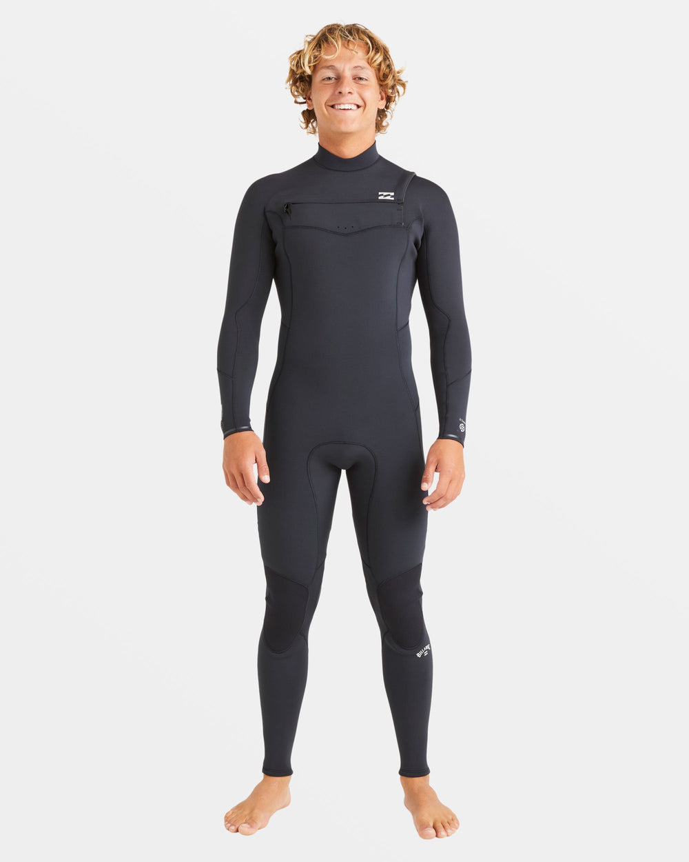 ABYW100258_BLK_OM-F_e4ca0143-a074-4913-90cd-f24b35a4d109.jpg 4/3mm Absolute Natural Upcycler GBS Chest Zip Wetsuit - Black - Image 1