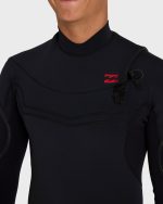 3/2mm Absolute Ultra Chest Zip Full Wetsuit - Black - Image 4