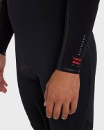3/2mm Absolute Ultra Chest Zip Full Wetsuit - Black - Image 6