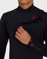 3/2mm Absolute Ultra Chest Zip Full Wetsuit - Black - Image 9