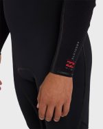 4/3mm Absolute Ultra Chest Zip Full Wetsuit - Black - Image 6