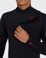 4/3mm Absolute Ultra Chest Zip Full Wetsuit - Black - Image 8