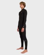 4/3mm Absolute Core Back Zip Full Wetsuit - Black - Image 3