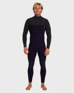 3/2mm Furnace Ultra GBS Gullwing Chest Zip Full Wetsuit - Black - Image 3