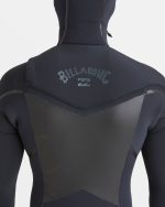 5/4mm Absolute Natural+ Upcycler Welded Chest Zip Hooded Wetsuit - Black - Image 3