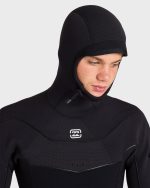 4/3mm Furnace Ultra Gullwing Hooded Full Wetsuit - Black - Image 9