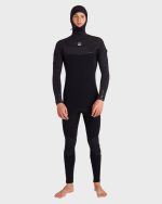 4/3mm Furnace Ultra Gullwing Hooded Full Wetsuit - Black