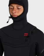 5/4mm Absolute Ultra GBS Hooded Chest Zip Full Wetsuit - Black - Image 4